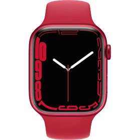 Remis à neuf Apple Watch Series 7 45mm aluminium rouge 4G avec bracelet sport rouge     