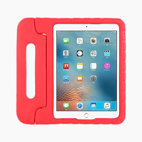 iPad Étui pour tablette enfant rouge pour iPad 2019/2020/2021/Air 3 (10,2 &amp; 10,5 pouces)       