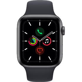 Apple Watch SE 2020 40 mm aluminium noir wifi reconditionné avec bracelet sport noir    