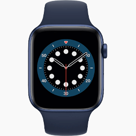 Remis à neuf Apple Watch Series 6 40 mm aluminium bleu wifi avec bracelet sport bleu