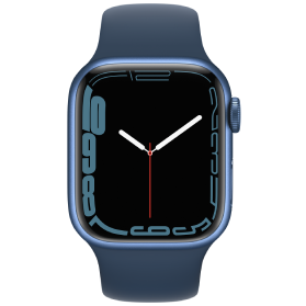 Apple Watch Series 7 45mm aluminium bleu 4G avec bracelet sport bleu