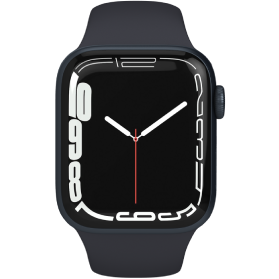 Apple Watch Series 7 45mm aluminium noir wifi avec bracelet sport noir