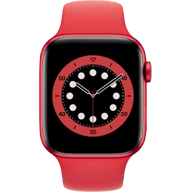 Apple Watch Series 6 40 mm aluminium rouge wifi avec bracelet sport rouge 