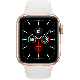 
Apple Watch Series 5 44 mm Or 4G reconditioned en aluminium avec bracelet sport blanc     