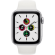 Remis à neuf Apple Watch SE 2020 44 mm aluminium argent 4G avec bracelet sport blanc 