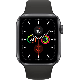 Remis à neuf Apple Watch Series 5 44 mm aluminium noir 4G avec bracelet sport noir