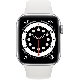 Remis à neuf Apple Watch Series 6 40 mm aluminium argent wifi avec bandeau sportif blanc